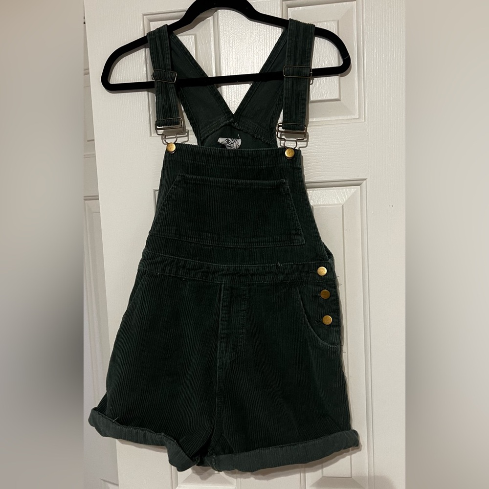 Princess Polly green overalls